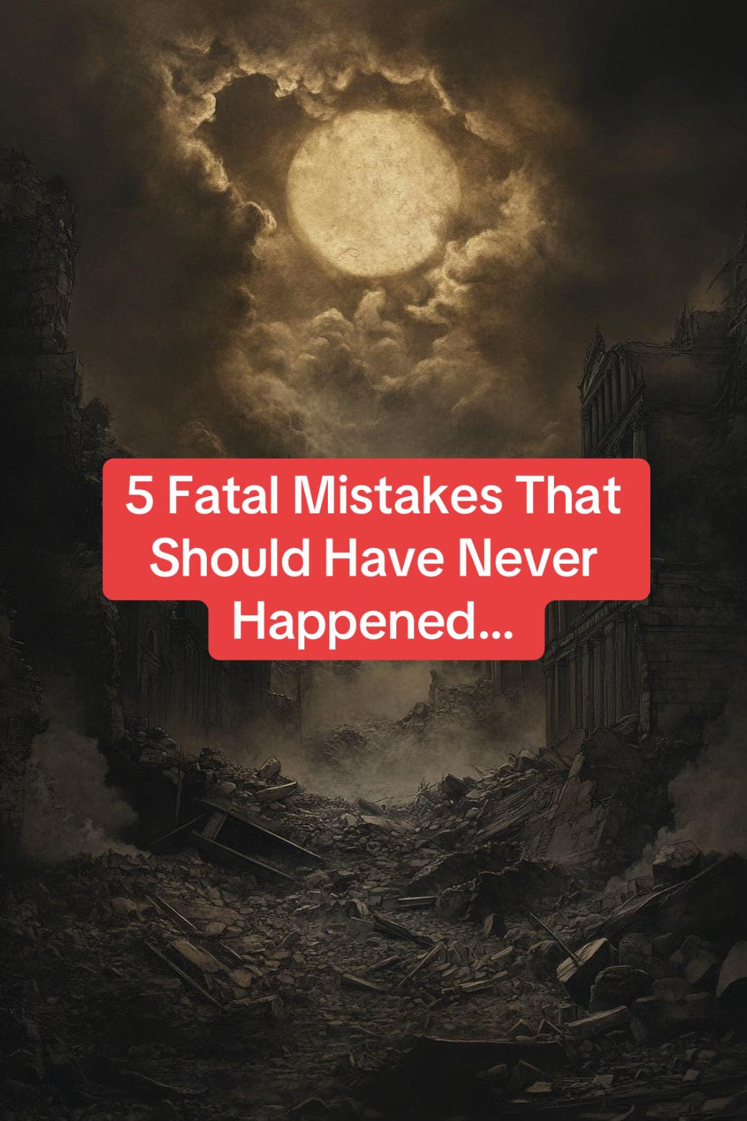 Viral TikTok slideshow: 5 mistakes that changed history forever