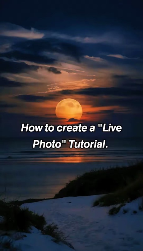 Viral TikTok slideshow: how to create a Live Photo tutorial