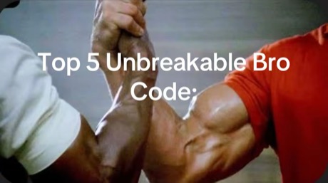 Viral TikTok slideshow: top 5 unbreakable bro code